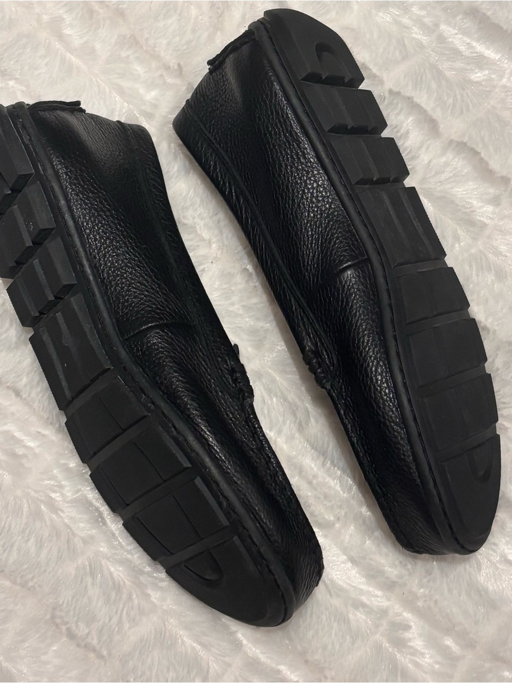 Coach Black Leather Loafers Women’s Size 7B Slip On Driving Shoes - Picture 3 of 4